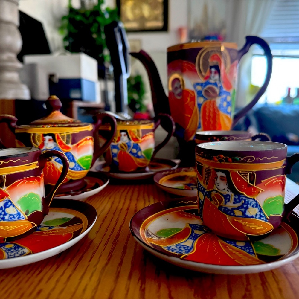 Hand painted tea set Japan circa 1920’s